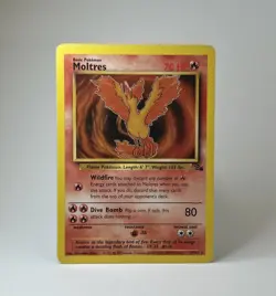 Moltres 27/62 Fossil Rare Non Holo Vintage 1999 WOTC Pokemon TCG MO - Image 1
