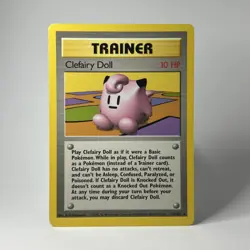 Clefairy Doll Trainer 70/102 Base Set Rare Unlimited WOTC 1999 LP- Pokemon TCG - Image 1