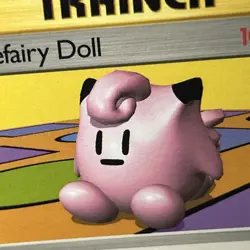 Clefairy Doll Trainer 70/102 Base Set Rare Unlimited WOTC 1999 LP- Pokemon TCG - Image 2