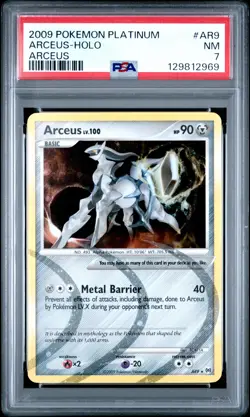 2009 POKEMON PLATINUM ARCEUS #AR9 ARCEUS-HOLO PSA 7 - Image 1