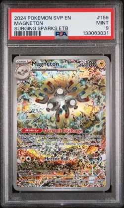 2024 POKEMON SVP EN-SV BLACK STAR PROMO #159 MAGNETON PSA 9 - Image 1