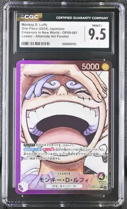 CGC 9.5 MINT JAPANESE ONE PIECE 2024 Monkey D. Luffy OP09-061 A NEW EMPEROR - Image 1