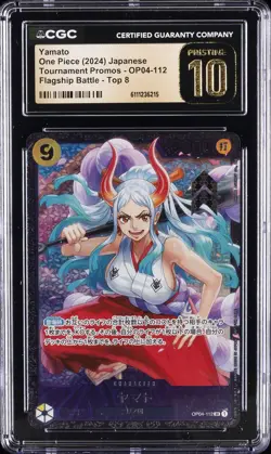 2024 ONE PIECE JPN TOURNAMENT PROMO FLAGSHIP BATTLE TOP 8 YAMATO CGC 10 PRISTINE - Image 1