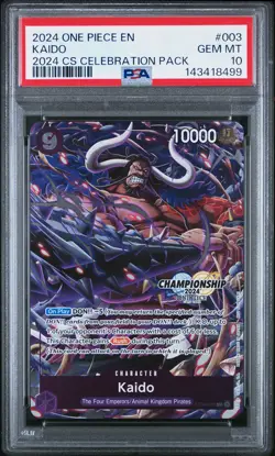 2024 ONE PIECE CHAMPIONSHIP 2024 CELEBRATION PACK #003 KAIDO PSA 10 - Image 1