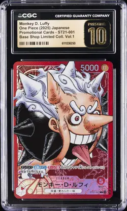 2025 ONE PIECE JPN WEEKLY SHONEN JUMP APRIL ISS MONKEY D. LUFFY CGC 10 PRISTINE - Image 1