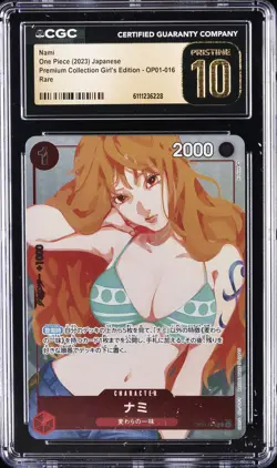 2023 ONE PIECE JPN PREMIUM COLLECTION GIRL'S EDT RARE NAMI CGC 10 PRISTINE - Image 1
