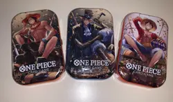ONE PIECE CARD GAME - TIN PACK Lot Of 3 Tins Set VOL. 2 - Image 1