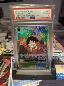 One Piece Card Monkey D. Luffy OP07-109 PSA10 500 Years Japanese - Image 1