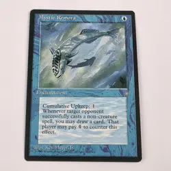 MTG Card - 1x Mystic Remora - Ice Age - LP - Vintage Magic The Gathering 1995 - Image 1