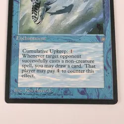 MTG Card - 1x Mystic Remora - Ice Age - LP - Vintage Magic The Gathering 1995 - Image 3