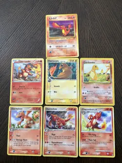 Charmander & Charmeleon Card Lot Pokemon MP-LP-NM Mixed Sets - Image 1