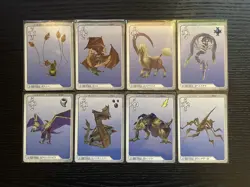 Final Fantasy 8 VIII Triple Triad Cards Lot Lv-2 Set of 8 pcs SQUARE - Image 1