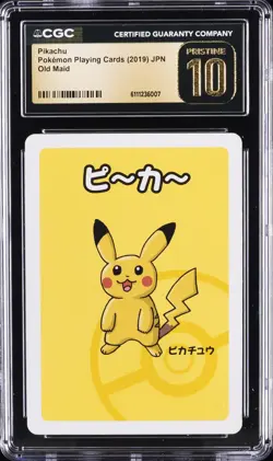 2019 POKEMON PLAYING CARDS JPN OLD MAID PIKACHU CGC 10 PRISTINE - Image 1