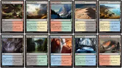 40 Gain Life Lands 4x of each from random sets dual land Magic MTG - Image 1