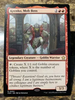 MTG TCG Foundations Krenko, Mob Boss 0204 Regular Rare - Image 1