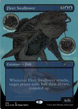 MTG Fleet Swallower (Etch) (316) | NM Foil | Secret Lair Monster Anatomy {SLD} - Image 2