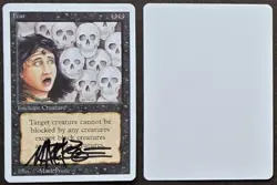 Signed MtG Magic Mark Poole Artist Proof _ Revised _ FEAR _ VHTF 1/100! - Image 1