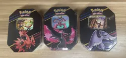 Pokemon TCG Crown Zenith Tins- Moltres - Zapdos - Articuno - Lot of 3 Tins! - Image 1
