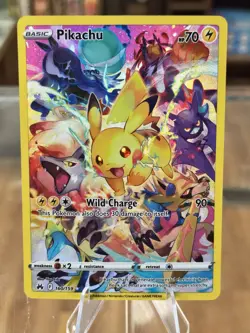 Pokemon TCG Pikachu Crown Zenith Alternative Art Holo Card 160/159 Free Shipping - Image 1