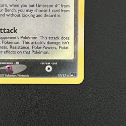 Pokemon TCG Umbreon Gold Star Celebration: Classic Collection 17/17 Holo - LP - Image 2