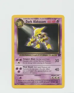 Pokemon Card Dark Alakazam 18/82 Team Rocket Non-Holo Unlimited Rare - Image 1