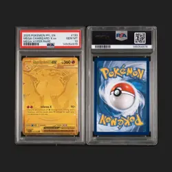 2025 Pokemon PFL-EN #130 Mega Charizard X ex Mega Hyper Rare PSA 10 - Image 3