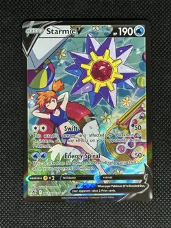 Pokemon Starmie V Astral Radiance Trainer Gallery Full Art Holo 190HP Rare - Image 1