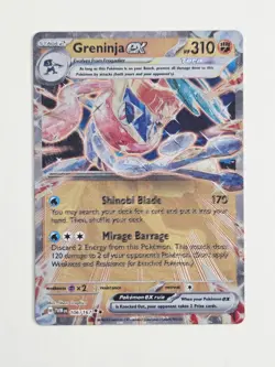 Pokemon Twilight Masquerade Greninja ex METAL GameStop Promo 106/167 (NM) - Image 1