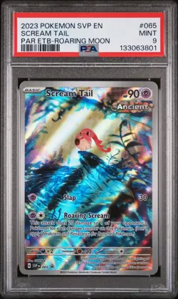 2023 POKEMON SVP PARADOX RIFT ETB PROMO #065 SCREAM TAIL PSA 9 - Image 1