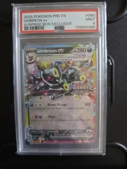 Pokemon Prismatic Evolutions Umbreon ex 060/131 Surprise Box STAMPED PROMO PSA 9 - Image 1