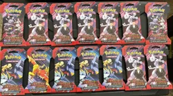 14 Pokemon TCG Scarlet & Violet Destined Rivals Sleeved Packs BRAND NEW Art Set - Image 1