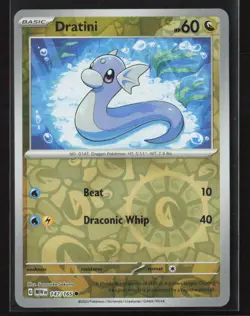 Dratini #147/165 SV: Scarlet & Violet 151 Reverse Holo Pokemon TCG NM/M - Image 1