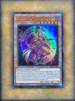 Yugioh Apprentice Illusion Magician LEDD-ENA03 Ultra Rare 1st Ed NM - Image 1