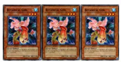 Yugioh- 3X Botanical Girl - Common - Unlimited - CSOC-EN027 - Light Play - Image 1