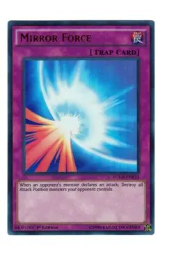 Yugioh- 1X Mirror Force - Ultra Rare - 1st Edition - YGLD-ENB33 - Near Mint - Image 1