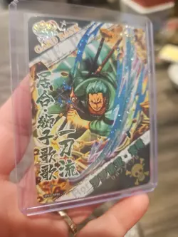 One Piece Alternate Art Special Secret OP01 SP02 Rainbow Holo Roronoa Zoro - Image 2