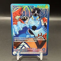 One Piece The Azure Sea’s Seven Jinbe OP14-040 Alternate Alt Art Leader NM - Image 1