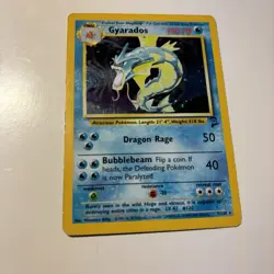 Pokemon TCG Base Set 2 Gyarados Holo Unlimited Rare Card 7/130 - LP/MP - Image 1