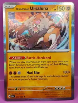 Bloodmoon Ursaluna 025/064 Shrouded Fable Holo Pokemon Card - Image 1