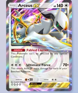 (Digital Card) Arceus EX, Pokemon TCG Pocket, English, Triumphant Light set - Image 1