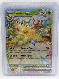 Pokemon TCG Leafeon EX Prismatic Evolutions Double Rare Holo Card 6/131 - Image 1