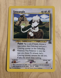 SMEARGLE 2001 POKEMON BLACK STAR PROMO CARD #32 NM - Image 1