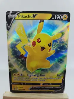Pokemon Pikachu V SWSH198 Promo Holo Sword & Shield TCG Card 2022 - Image 1