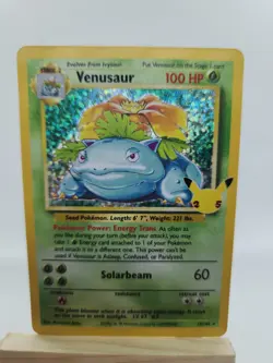 Pokemon Venusaur 15/102 Base Set Holo Rare Stage 2 100 HP English TCG Card - Image 1
