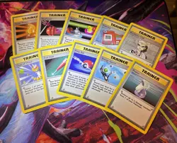 Pokemon Trainer Cards (Lot of 10) Base Set, Jungle, Fossil No Duplicates LP 🔥🔥 - Image 1