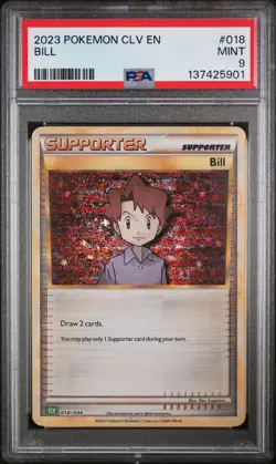 2023 POKEMON CLV-TRADING CARD GAME CLASSIC VENUSAUR & LUGIA EX DECK BILL PSA 9 - Image 1