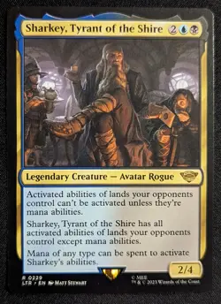 MTG - Sharkey, Tyrant of the Shire - The Lord of the Rings: TOME - Pack Fresh!! - Image 1