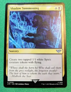 MTG Shadow Summoning (226/479) The Lord of the Rings Tales of Middle-earth NM - Image 1