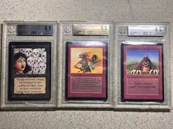Beta MTG LOT Fear CK Disintegrate CR Borrowing UR BECKETT Graded - Image 1