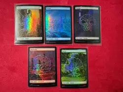 Full Art Land Set Foil - Marvel’s Spider-Man SPM Magic The Gathering MTG 5 Lands - Image 1
